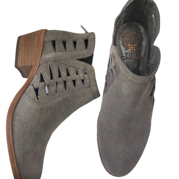 Vince Camuto Peera Gray Suede
Cutout Booties - Picture 5 of 9